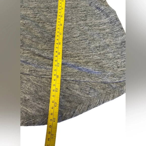 Eileen Fisher Gray Linen Swing Top Tee - Picture 7 of 7